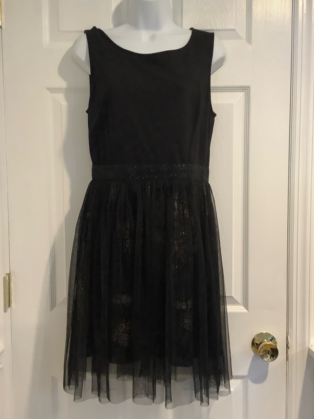 BETSEY JOHNSON Black Gold TuTu Overlay Whimsigoth Eclectic Wedding Guest Dress